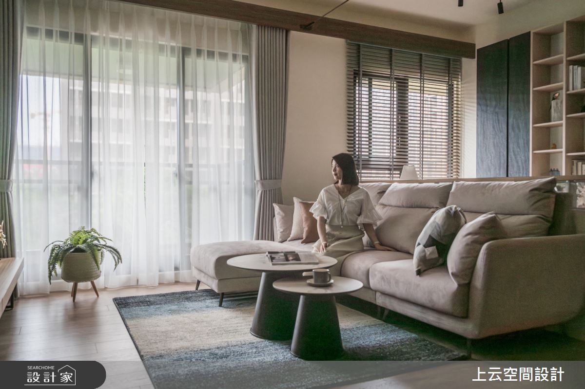 30坪新成屋(5年以下)＿人文禪風客廳案例圖片＿上云空間設計＿上云_歸園田居之19