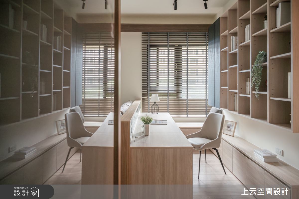 30坪新成屋(5年以下)＿人文禪風書房工作區臥榻案例圖片＿上云空間設計＿上云_歸園田居之28