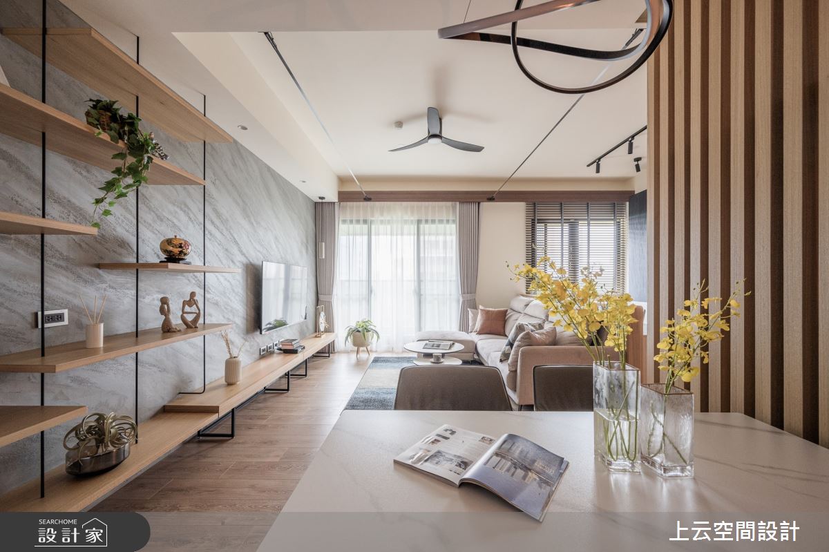 30坪新成屋(5年以下)＿人文禪風客廳餐廳案例圖片＿上云空間設計＿上云_歸園田居之11