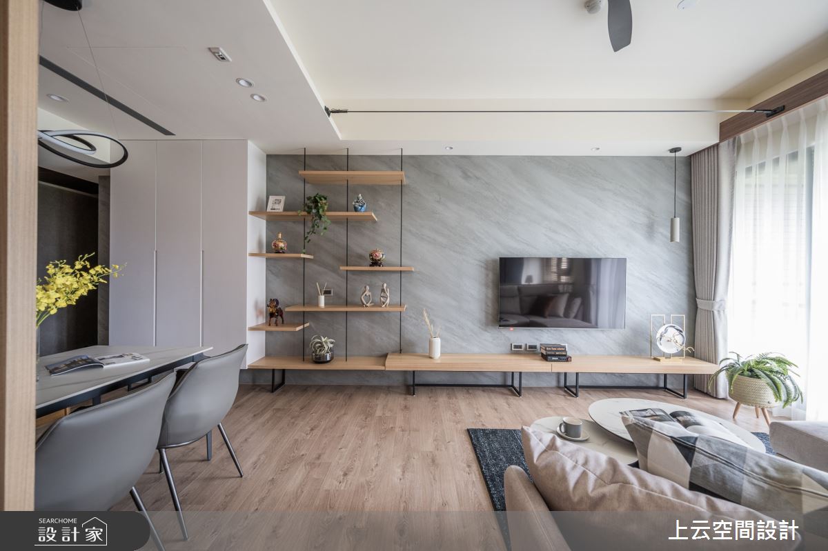 30坪新成屋(5年以下)＿人文禪風客廳餐廳案例圖片＿上云空間設計＿上云_歸園田居之16