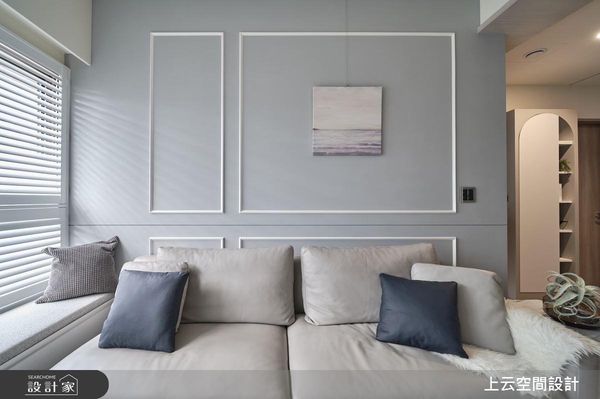 新成屋(5年以下)＿現代簡約混古典風客廳臥榻案例圖片＿上云空間設計＿上云_柔光似境之13