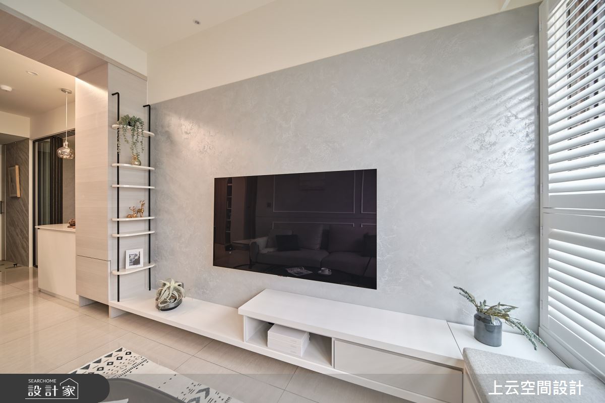 新成屋(5年以下)＿現代簡約混古典風客廳臥榻中島案例圖片＿上云空間設計＿上云_柔光似境之15