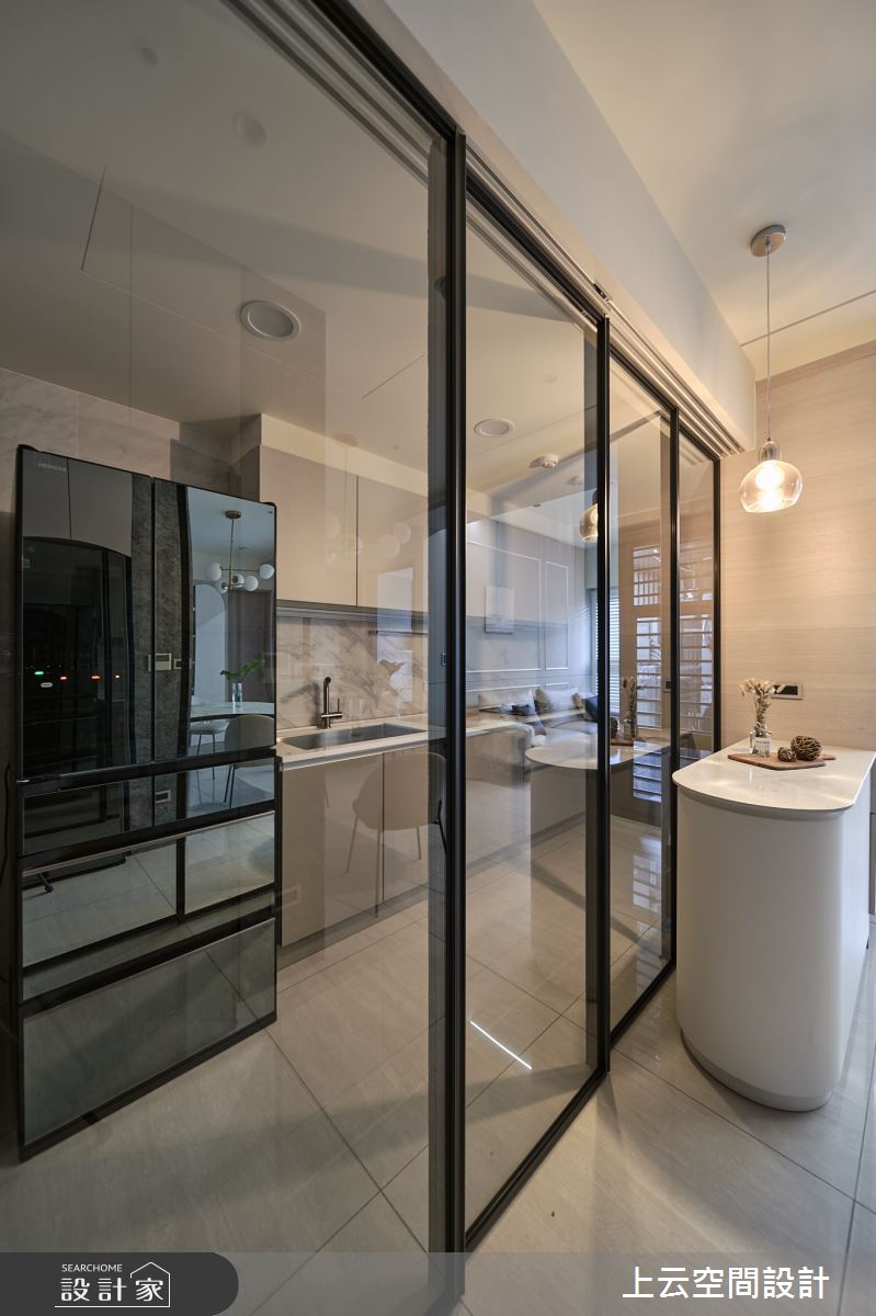 新成屋(5年以下)＿現代簡約混古典風廚房中島案例圖片＿上云空間設計＿上云_柔光似境之26