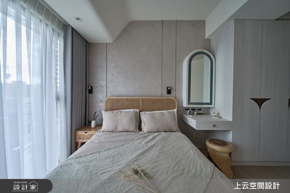 新成屋(5年以下)＿現代簡約混古典風臥室案例圖片＿上云空間設計＿上云_柔光似境之29