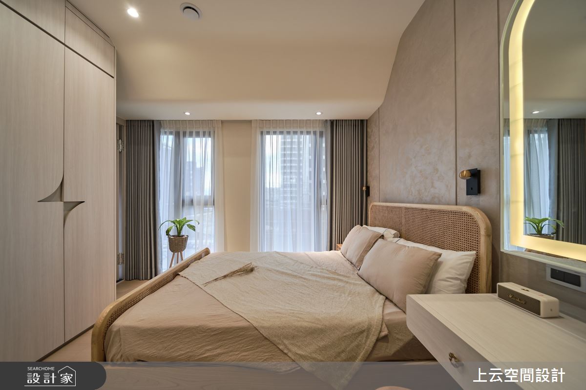 新成屋(5年以下)＿現代簡約混古典風臥室案例圖片＿上云空間設計＿上云_柔光似境之32