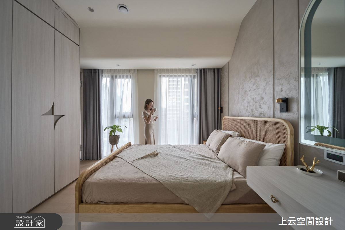 新成屋(5年以下)＿現代簡約混古典風臥室案例圖片＿上云空間設計＿上云_柔光似境之37