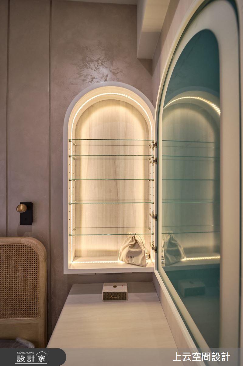 新成屋(5年以下)＿現代簡約混古典風臥室案例圖片＿上云空間設計＿上云_柔光似境之39