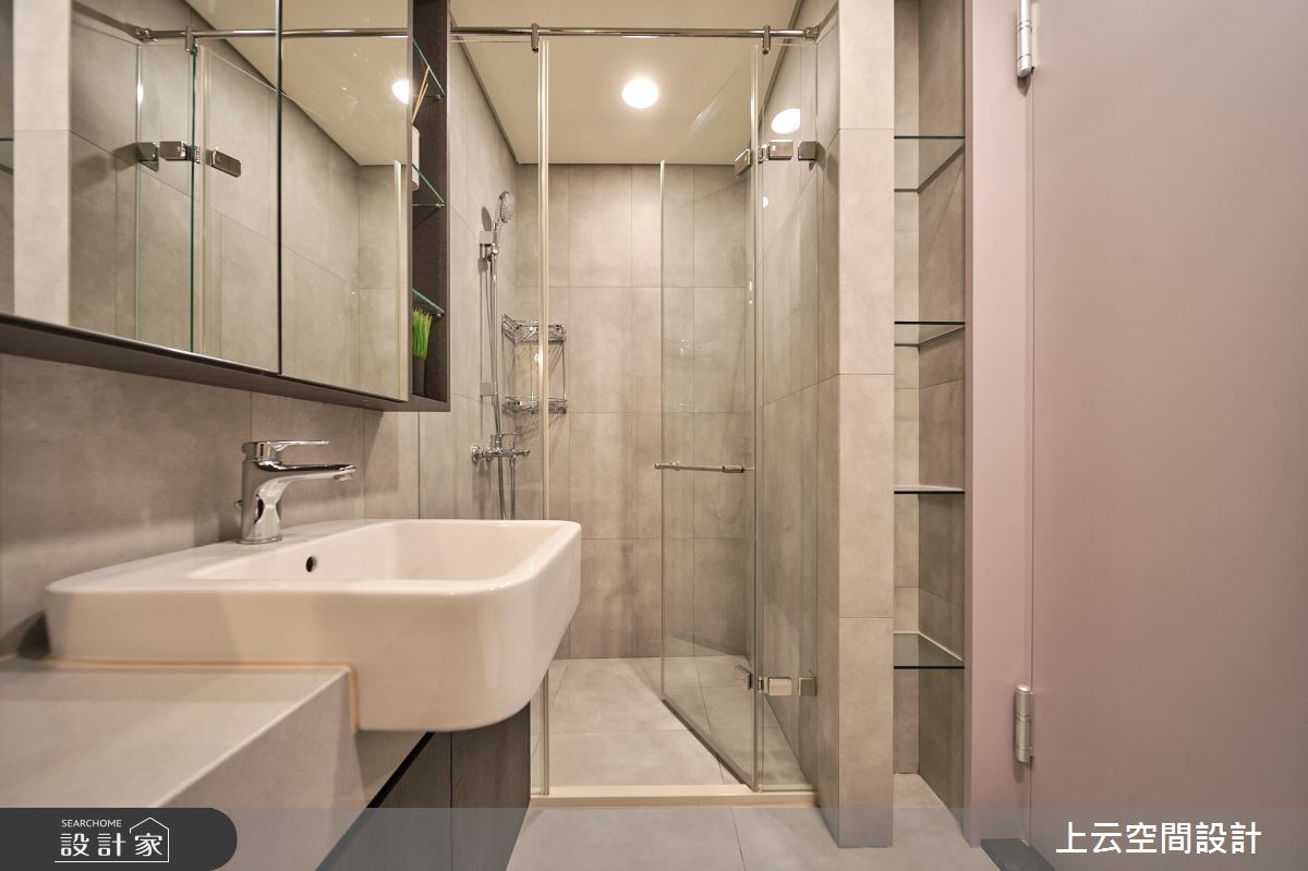 新成屋(5年以下)＿現代簡約混古典風浴室案例圖片＿上云空間設計＿上云_柔光似境之42