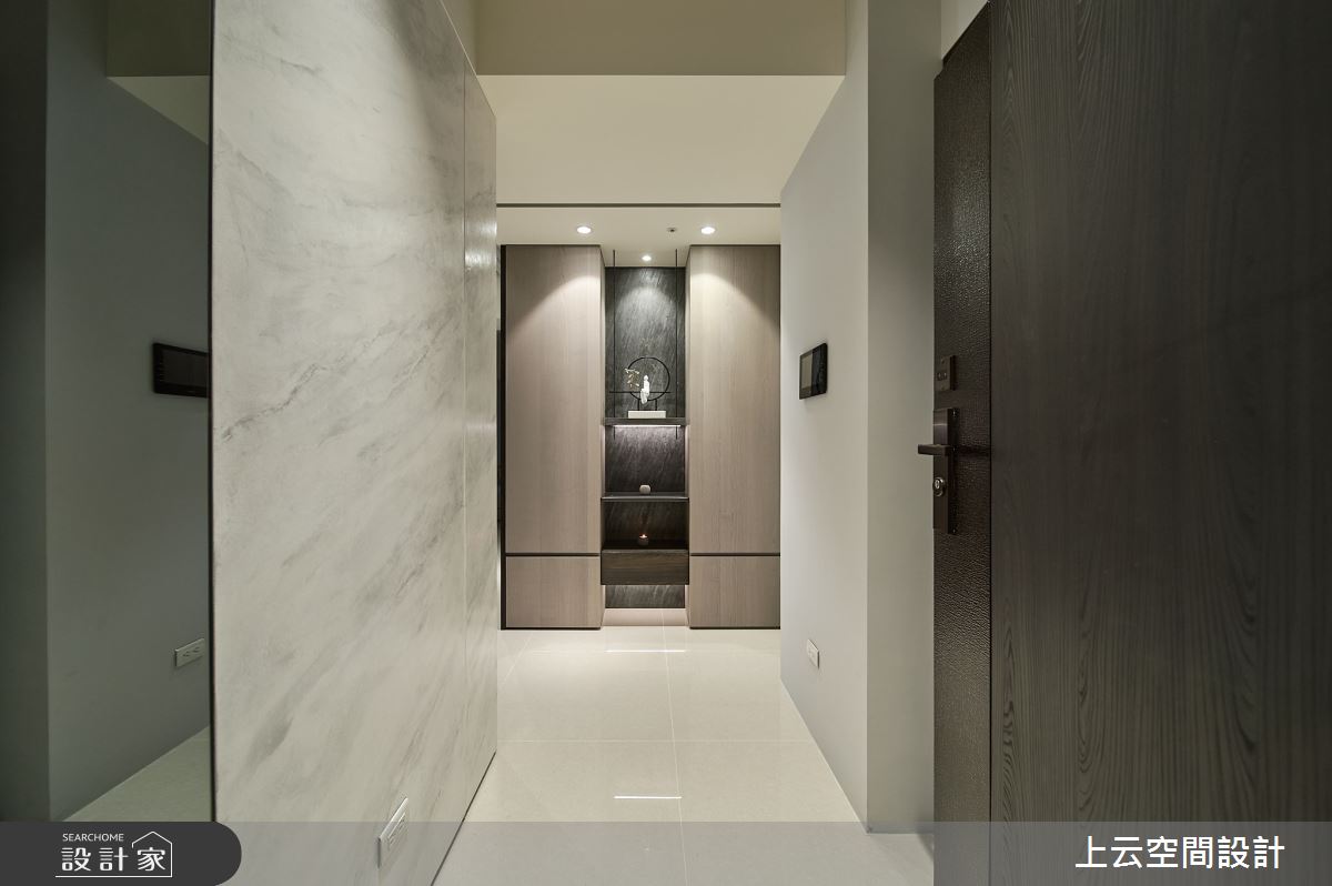 21坪新成屋(5年以下)＿現代簡約輕古典風玄關案例圖片＿上云空間設計＿上云_雅澹和穆之3545