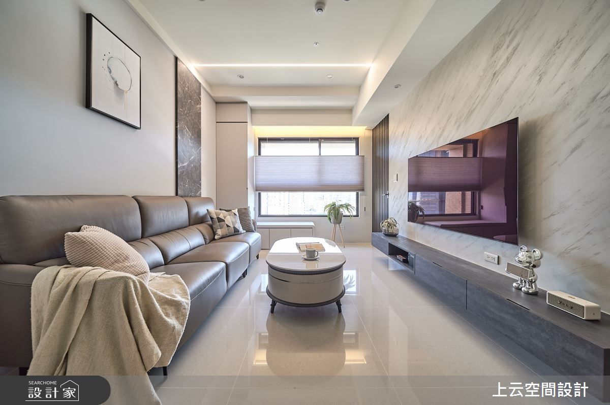 21坪新成屋(5年以下)＿現代簡約輕古典風客廳案例圖片＿上云空間設計＿上云_雅澹和穆之8