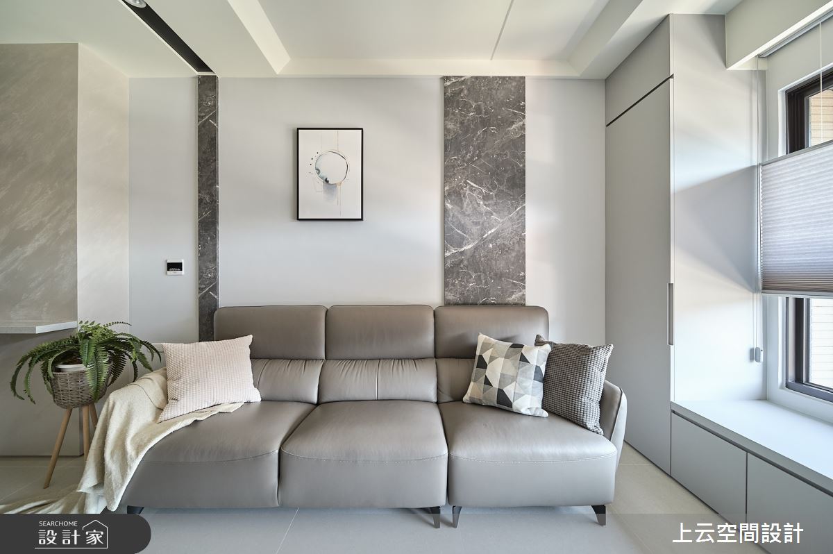 21坪新成屋(5年以下)＿現代簡約輕古典風客廳案例圖片＿上云空間設計＿上云_雅澹和穆之6