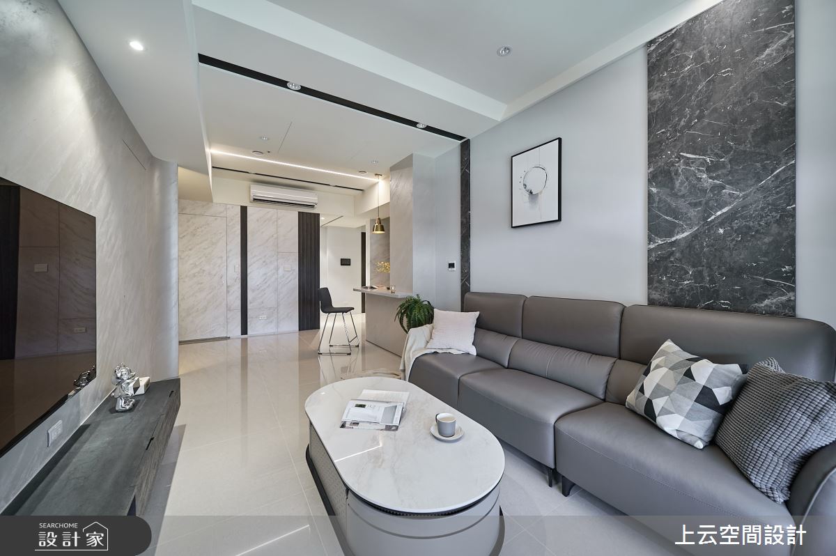21坪新成屋(5年以下)＿現代簡約輕古典風客廳案例圖片＿上云空間設計＿上云_雅澹和穆之10