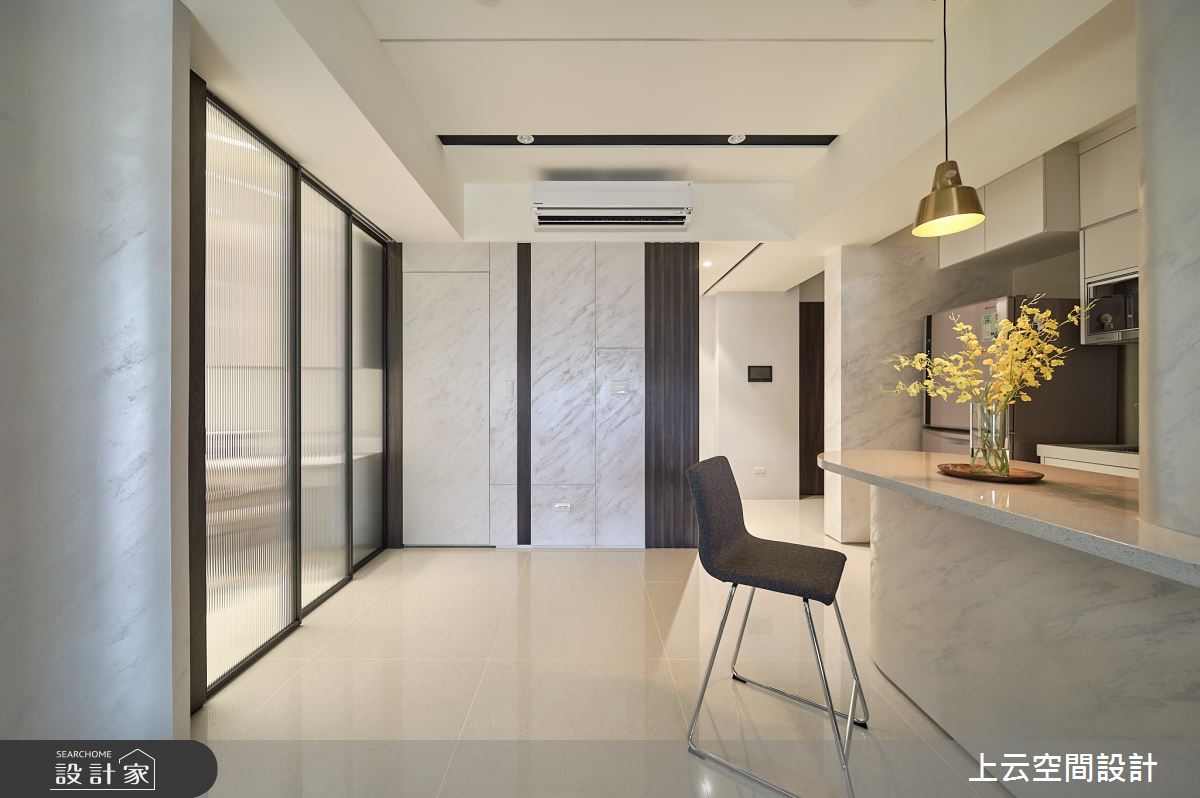 21坪新成屋(5年以下)＿現代簡約輕古典風餐廳廚房吧檯中島案例圖片＿上云空間設計＿上云_雅澹和穆之14