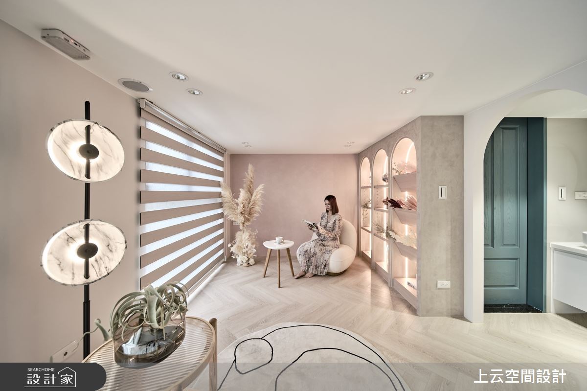 18坪新成屋(5年以下)＿混搭風案例圖片＿上云空間設計＿上云_花之仙境-住辦圓舞曲之28