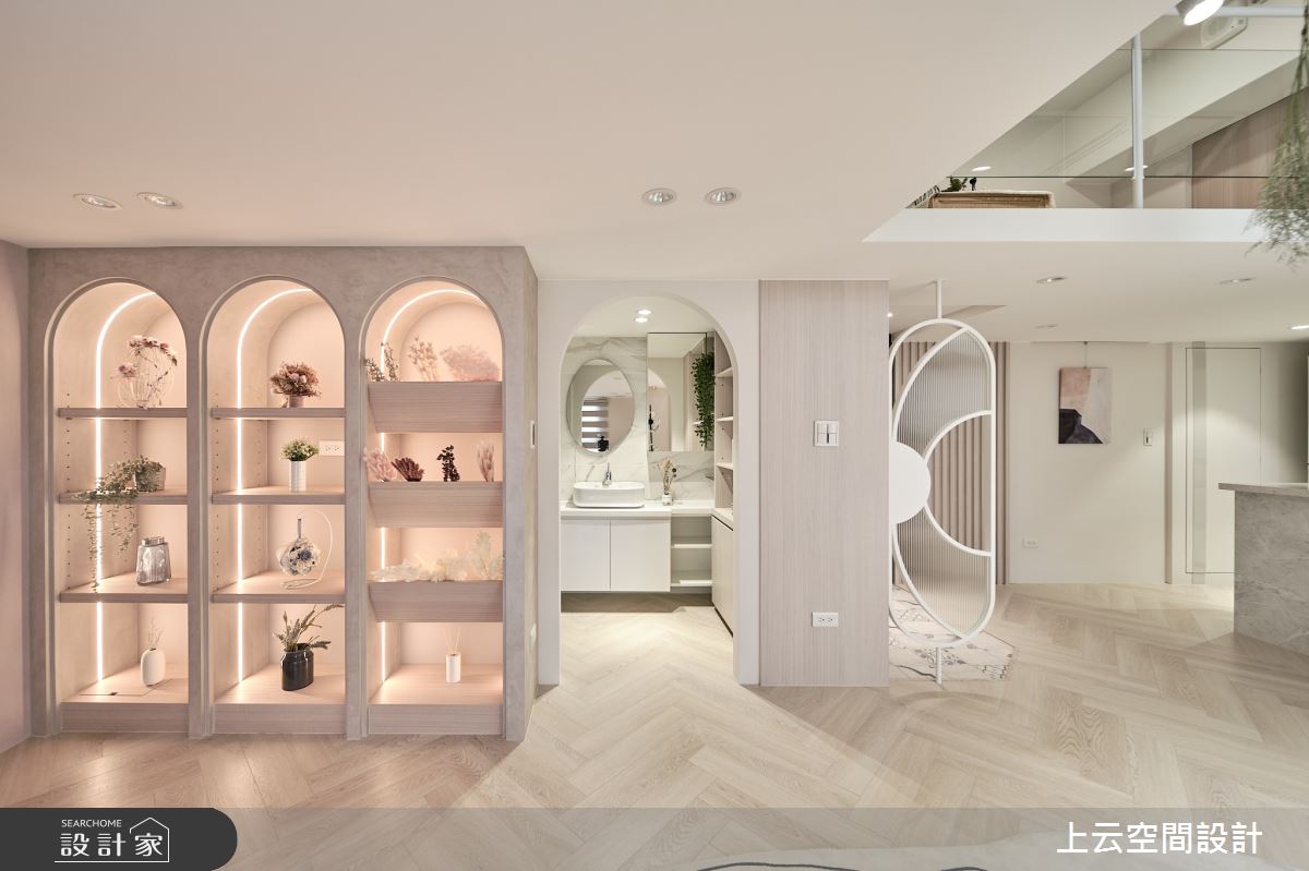 18坪新成屋(5年以下)＿混搭風浴室案例圖片＿上云空間設計＿上云_花之仙境-住辦圓舞曲之37