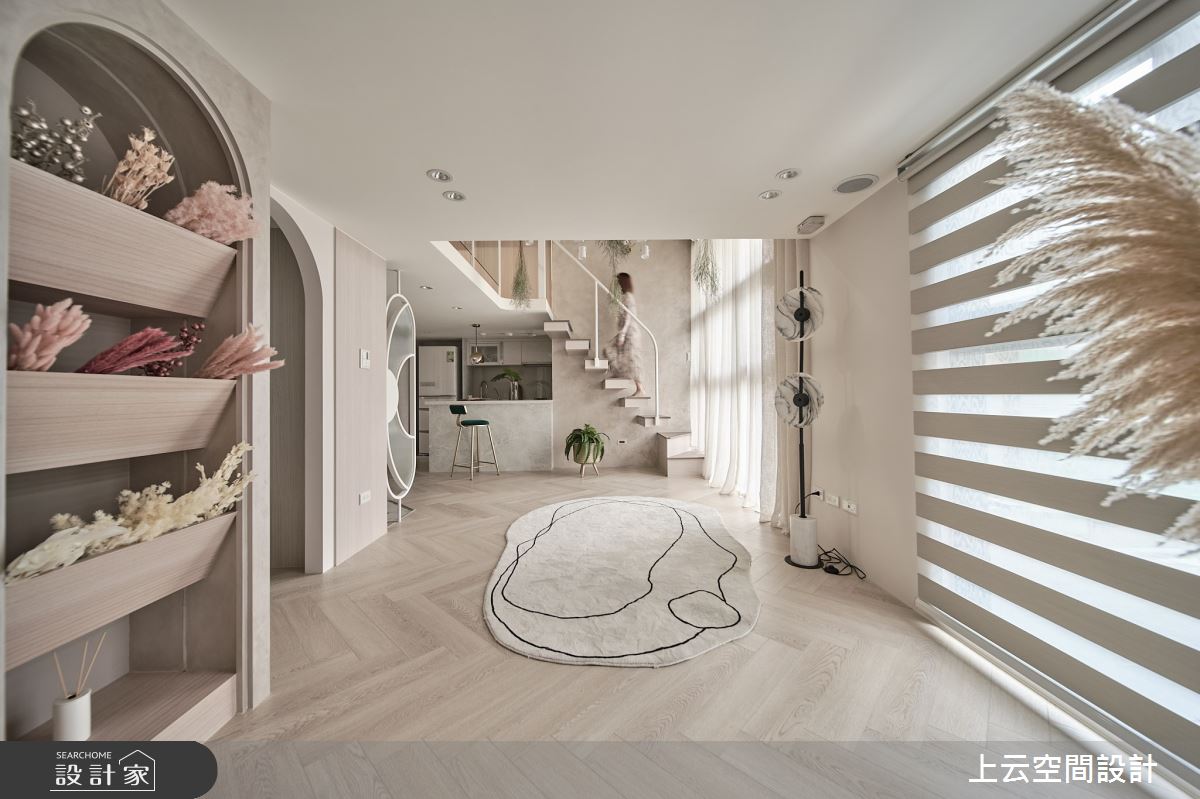 18坪新成屋(5年以下)＿混搭風案例圖片＿上云空間設計＿上云_花之仙境-住辦圓舞曲之39