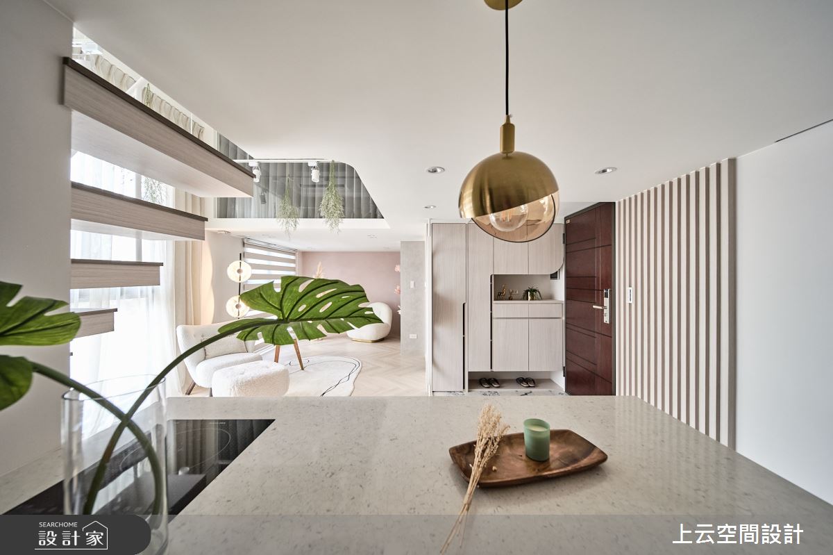 18坪新成屋(5年以下)＿混搭風餐廳案例圖片＿上云空間設計＿上云_花之仙境-住辦圓舞曲之4