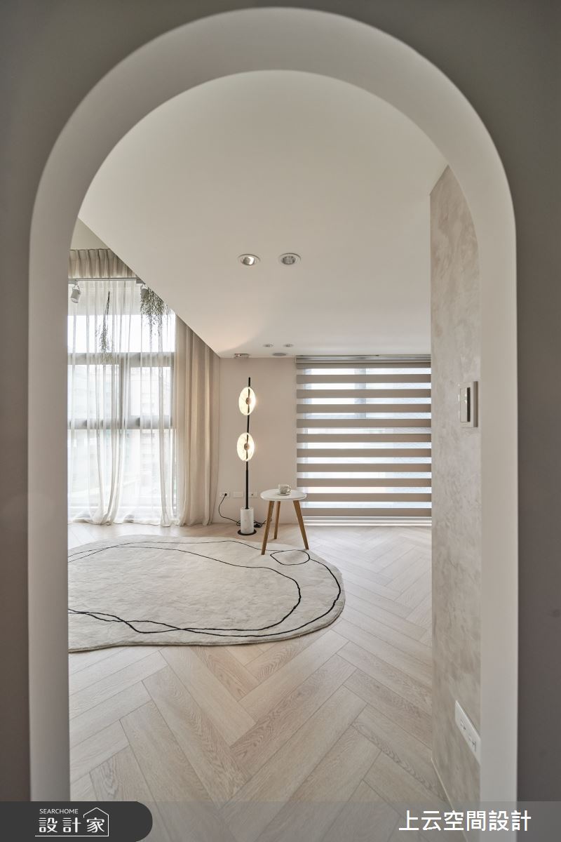 18坪新成屋(5年以下)＿混搭風客廳案例圖片＿上云空間設計＿上云_花之仙境-住辦圓舞曲之23