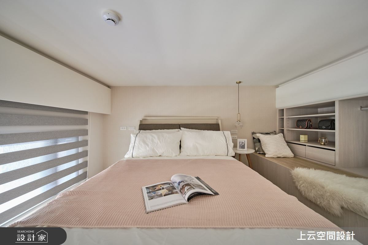 18坪新成屋(5年以下)＿混搭風臥室案例圖片＿上云空間設計＿上云_花之仙境-住辦圓舞曲之48