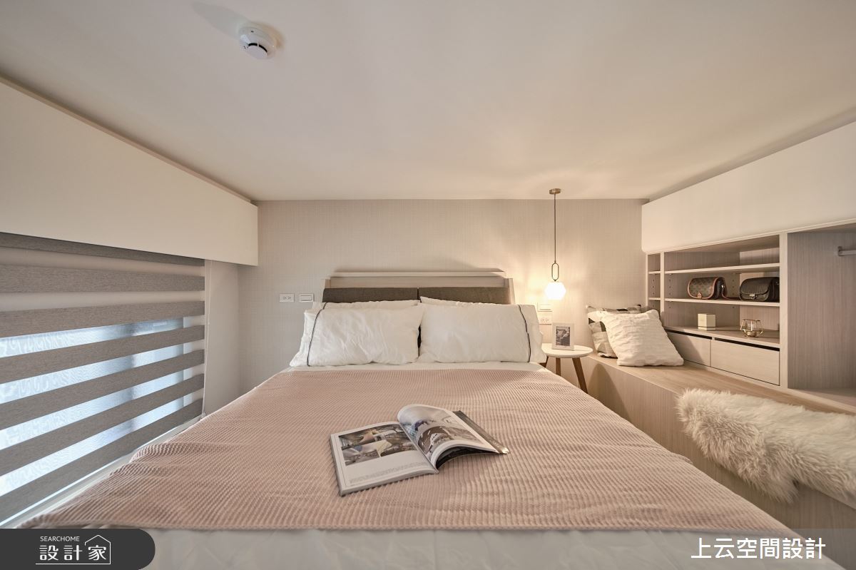 18坪新成屋(5年以下)＿混搭風臥室案例圖片＿上云空間設計＿上云_花之仙境-住辦圓舞曲之47