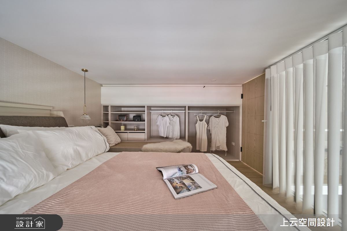 18坪新成屋(5年以下)＿混搭風臥室案例圖片＿上云空間設計＿上云_花之仙境-住辦圓舞曲之49