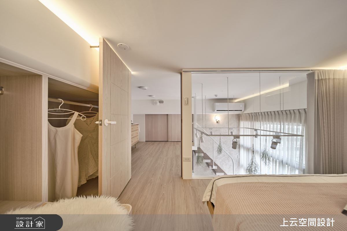 18坪新成屋(5年以下)＿混搭風臥室案例圖片＿上云空間設計＿上云_花之仙境-住辦圓舞曲之52
