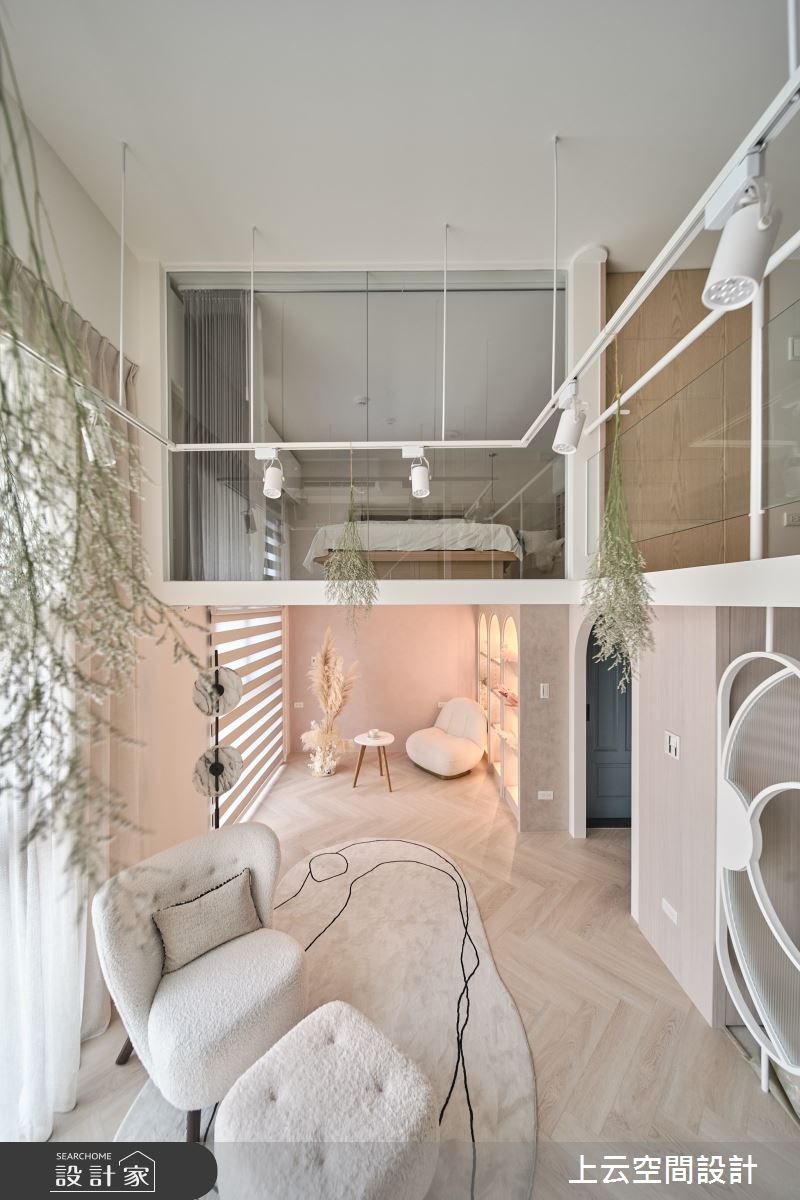 18坪新成屋(5年以下)＿混搭風客廳案例圖片＿上云空間設計＿上云_花之仙境-住辦圓舞曲之59