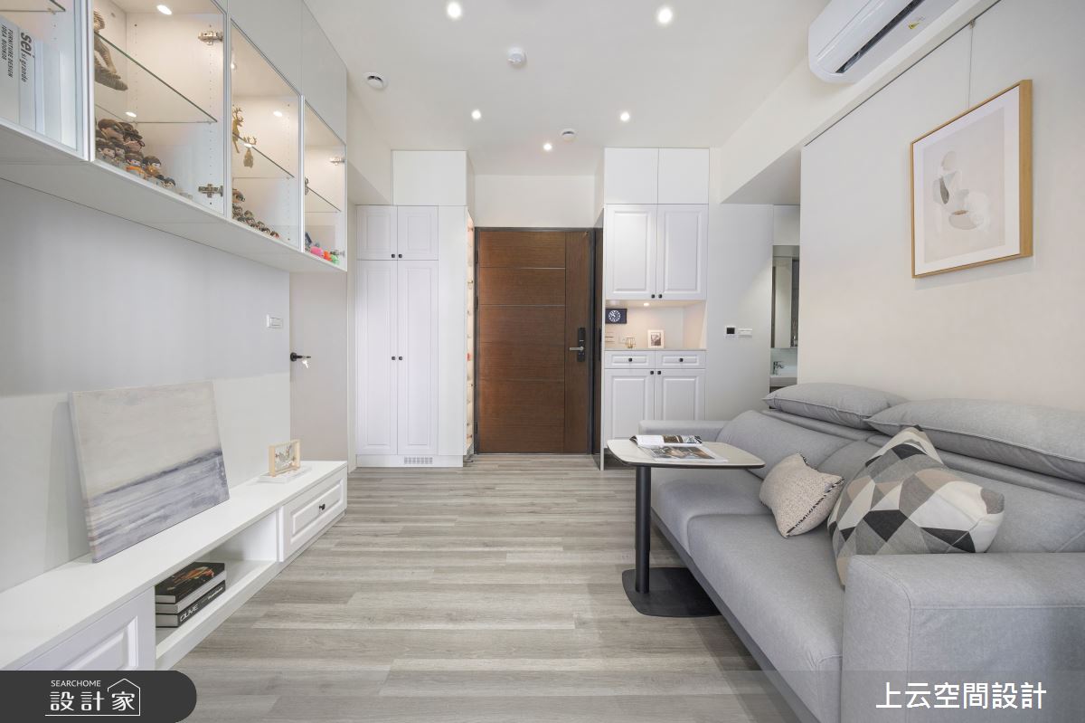 17坪新成屋(5年以下)＿現代美式風客廳案例圖片＿上云空間設計＿上云_冉冉之6