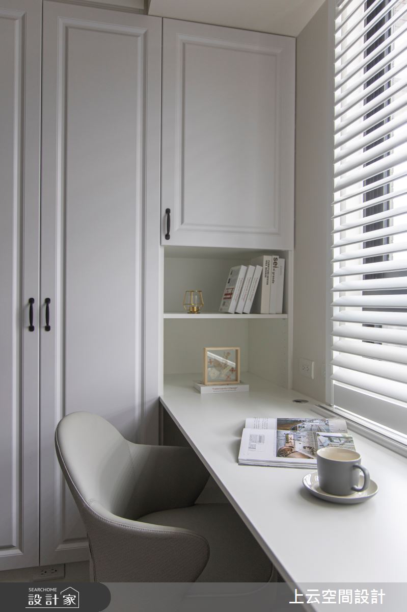 17坪新成屋(5年以下)＿現代美式風臥室案例圖片＿上云空間設計＿上云_冉冉之17