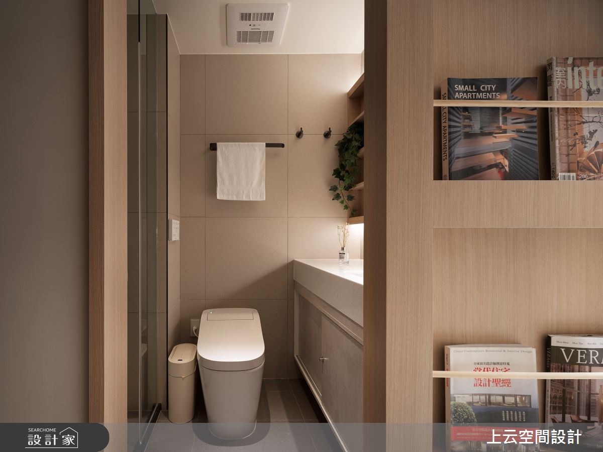 17坪新成屋(5年以下)＿奶油度假風浴室案例圖片＿上云空間設計＿上云_異國Chill之12