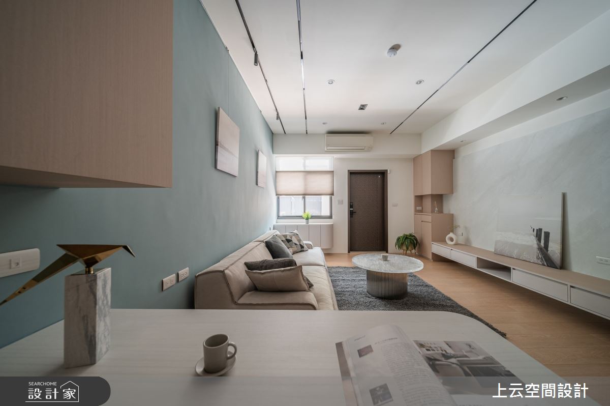 37坪老屋(41~50年)＿現代簡約風客廳案例圖片＿上云空間設計＿上云_隱.寓之7