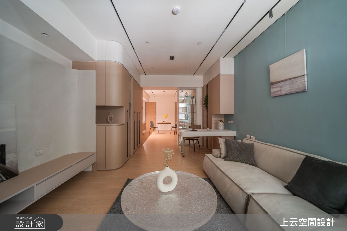 37坪老屋(41~50年)＿現代簡約風客廳案例圖片＿上云空間設計＿上云_隱.寓之10