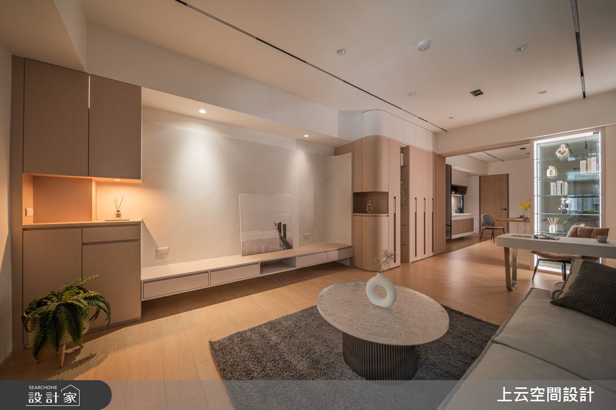 37坪老屋(41~50年)＿現代簡約風客廳案例圖片＿上云空間設計＿上云_隱.寓之11