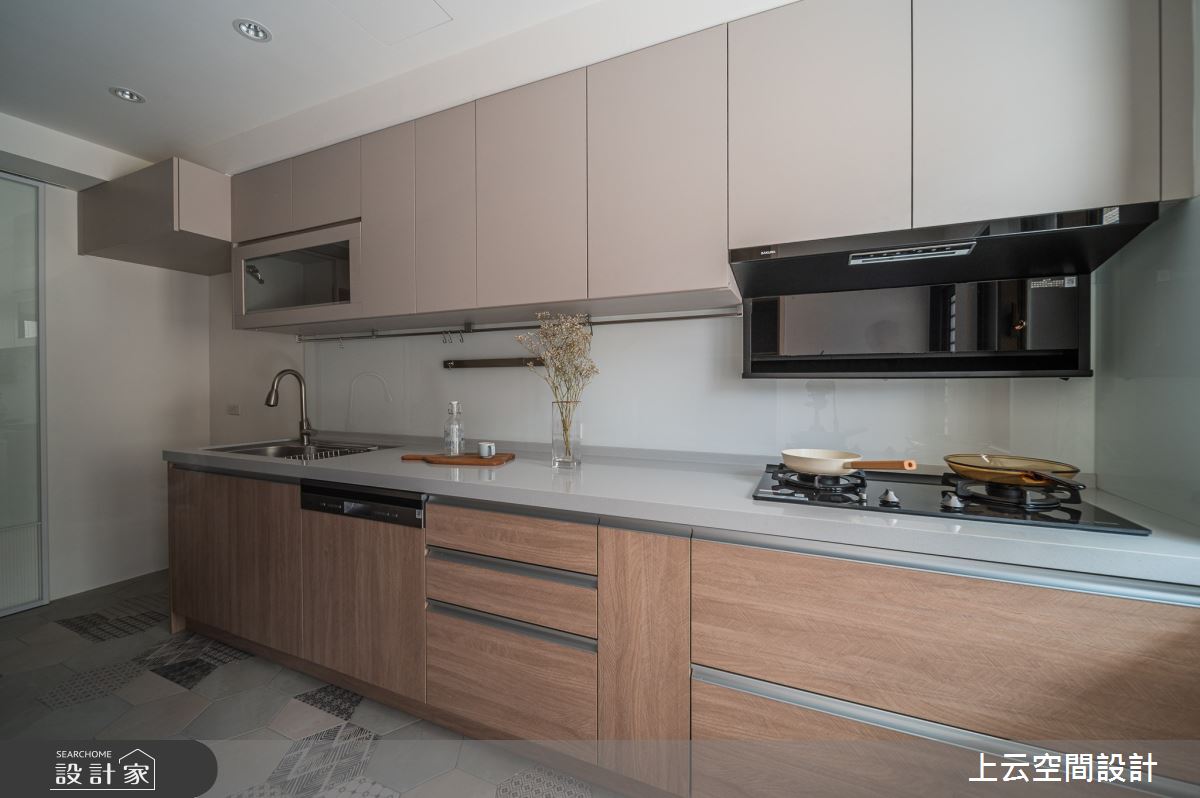 37坪老屋(41~50年)＿現代簡約風廚房案例圖片＿上云空間設計＿上云_隱.寓之24