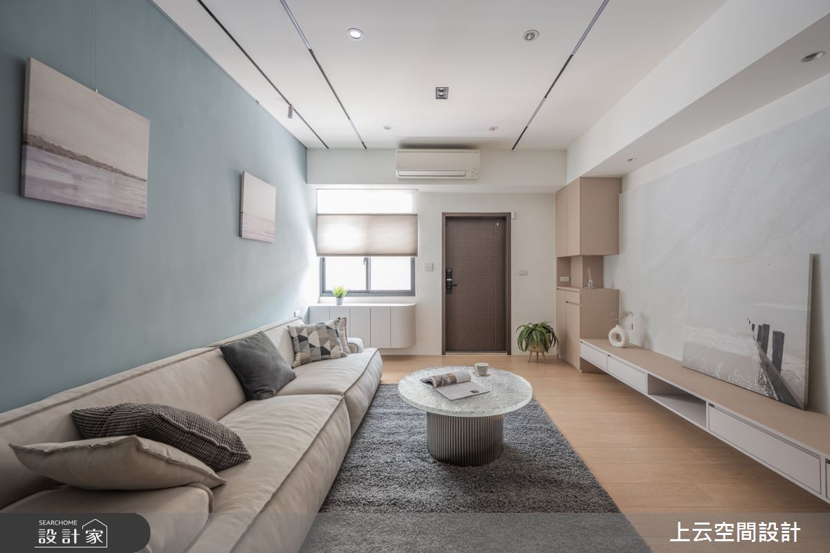 37坪老屋(41~50年)＿現代簡約風客廳案例圖片＿上云空間設計＿上云_隱.寓之6