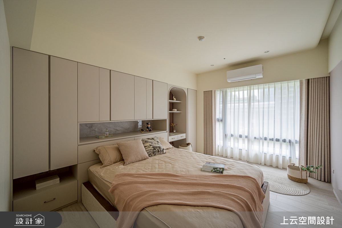 37坪新成屋(5年以下)＿ 輕奢風臥室案例圖片＿上云空間設計＿上云_靜光日居之42
