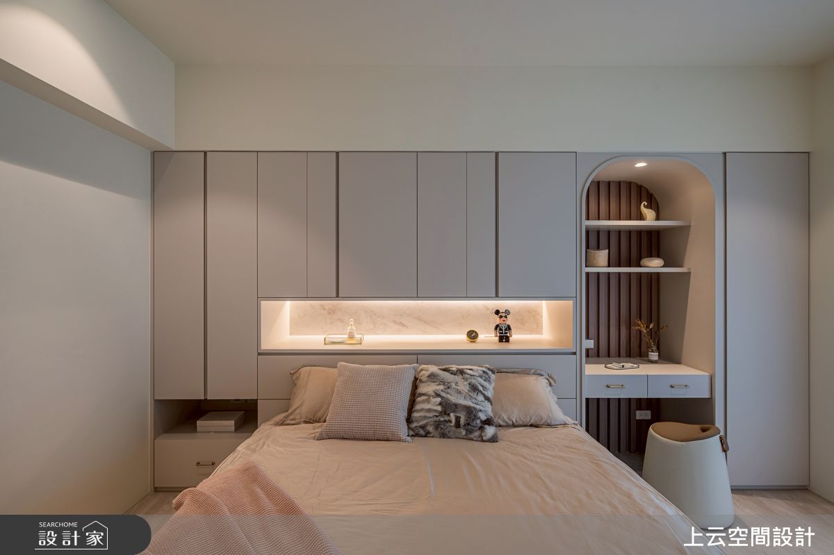 37坪新成屋(5年以下)＿ 輕奢風臥室案例圖片＿上云空間設計＿上云_靜光日居之45