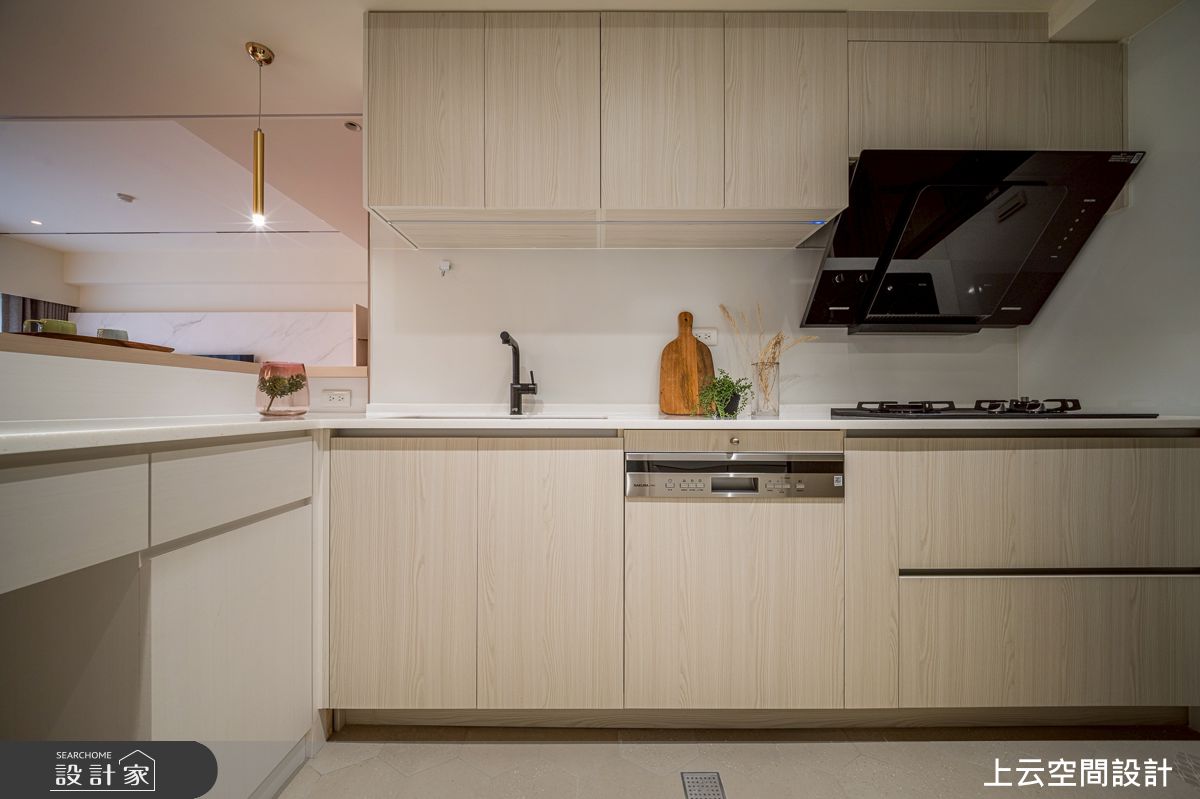 37坪新成屋(5年以下)＿ 輕奢風廚房案例圖片＿上云空間設計＿上云_靜光日居之41