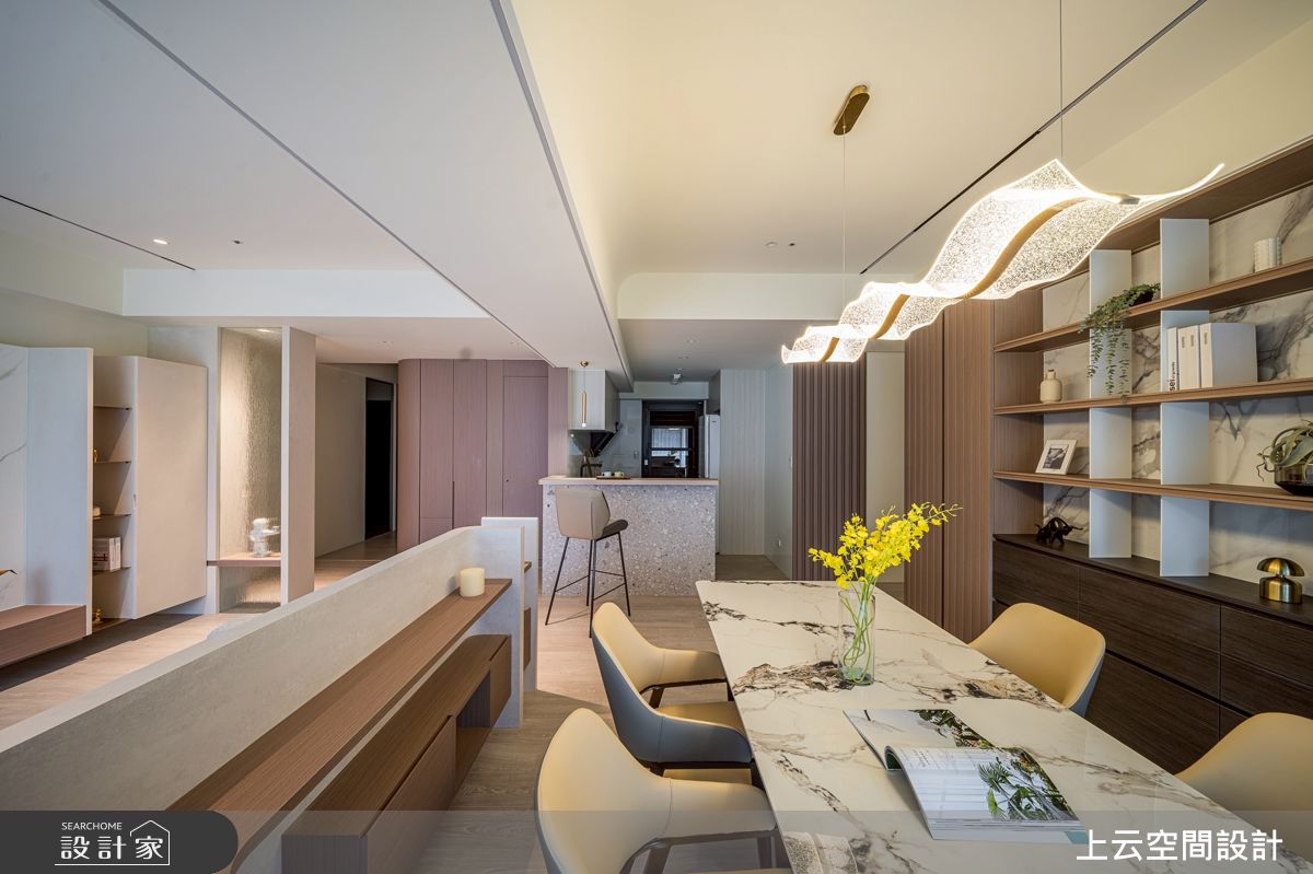 37坪新成屋(5年以下)＿ 輕奢風餐廳案例圖片＿上云空間設計＿上云_靜光日居之31