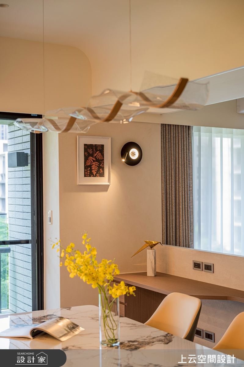 37坪新成屋(5年以下)＿ 輕奢風餐廳案例圖片＿上云空間設計＿上云_靜光日居之37