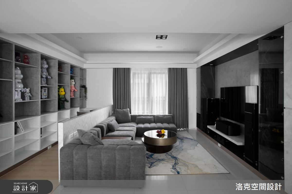 45坪新成屋(5年以下)＿現代風客廳案例圖片＿洛克空間設計開發有限公司＿洛克_綠澗築之11