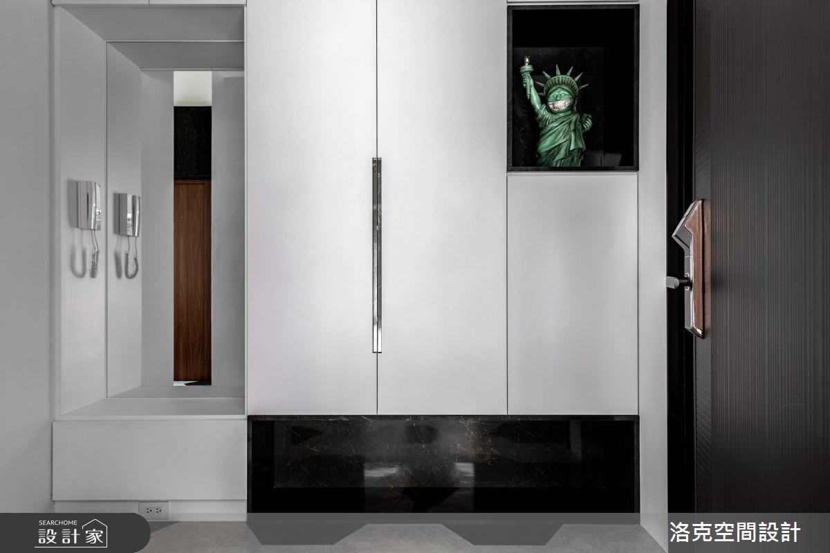 45坪新成屋(5年以下)＿現代風玄關案例圖片＿洛克空間設計開發有限公司＿洛克_綠澗築之1