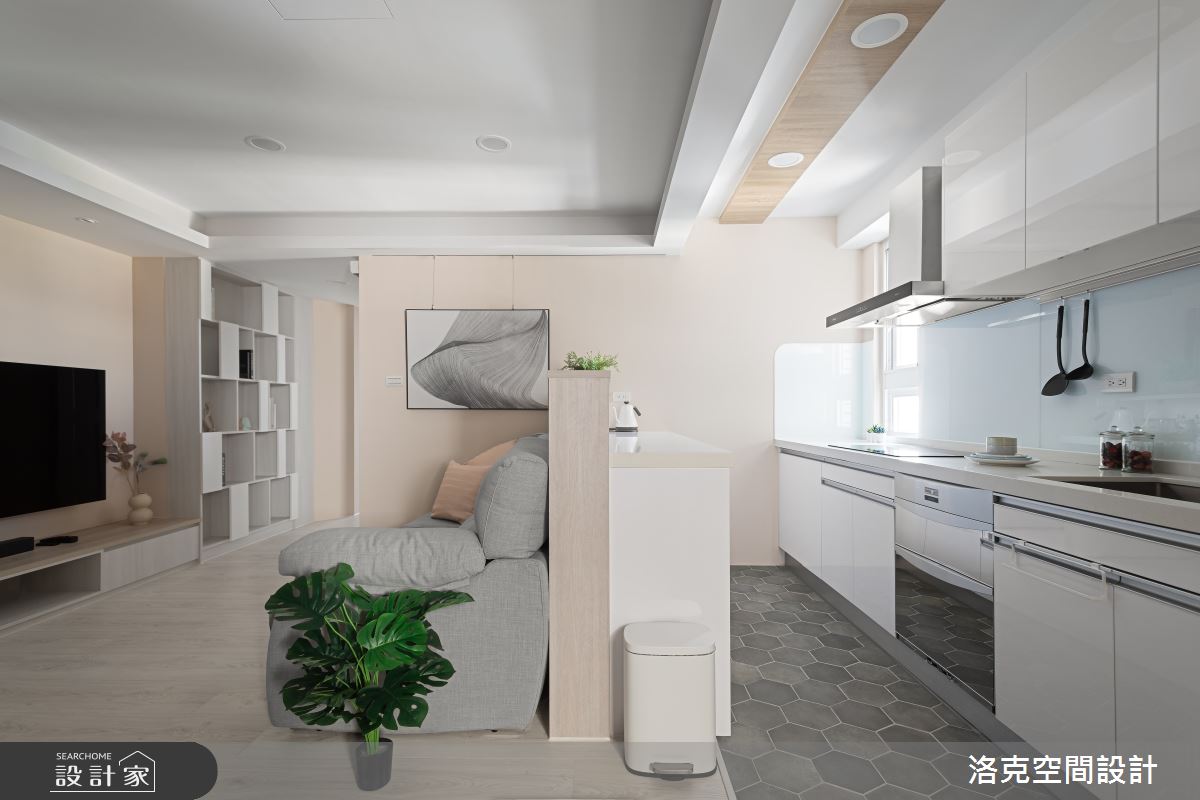 20坪老屋(16~30年)＿北歐風客廳廚房案例圖片＿洛克空間設計開發有限公司＿洛克_老屋翻新_青年之15