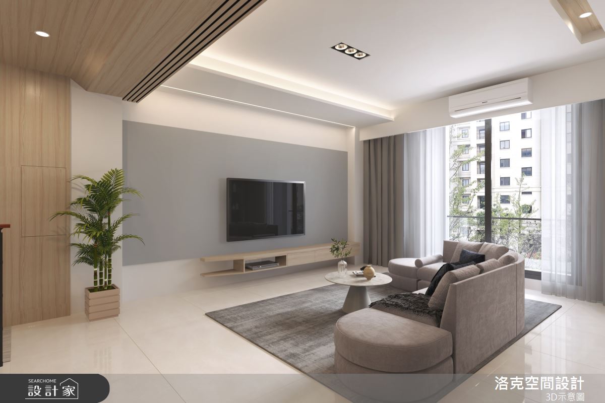36坪新成屋(5年以下)＿北歐風客廳案例圖片＿洛克空間設計開發有限公司＿洛克_諧作悅之1