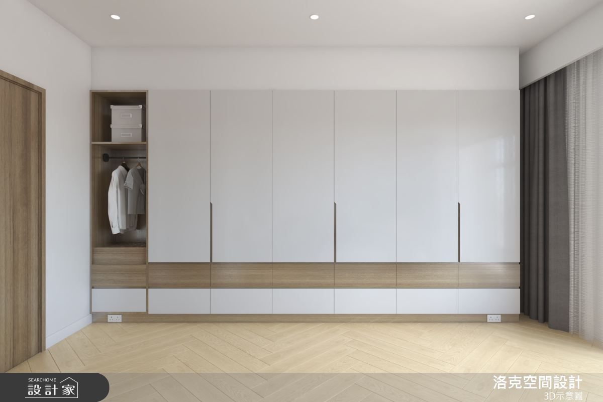 36坪新成屋(5年以下)＿北歐風臥室案例圖片＿洛克空間設計開發有限公司＿洛克_諧作悅之5