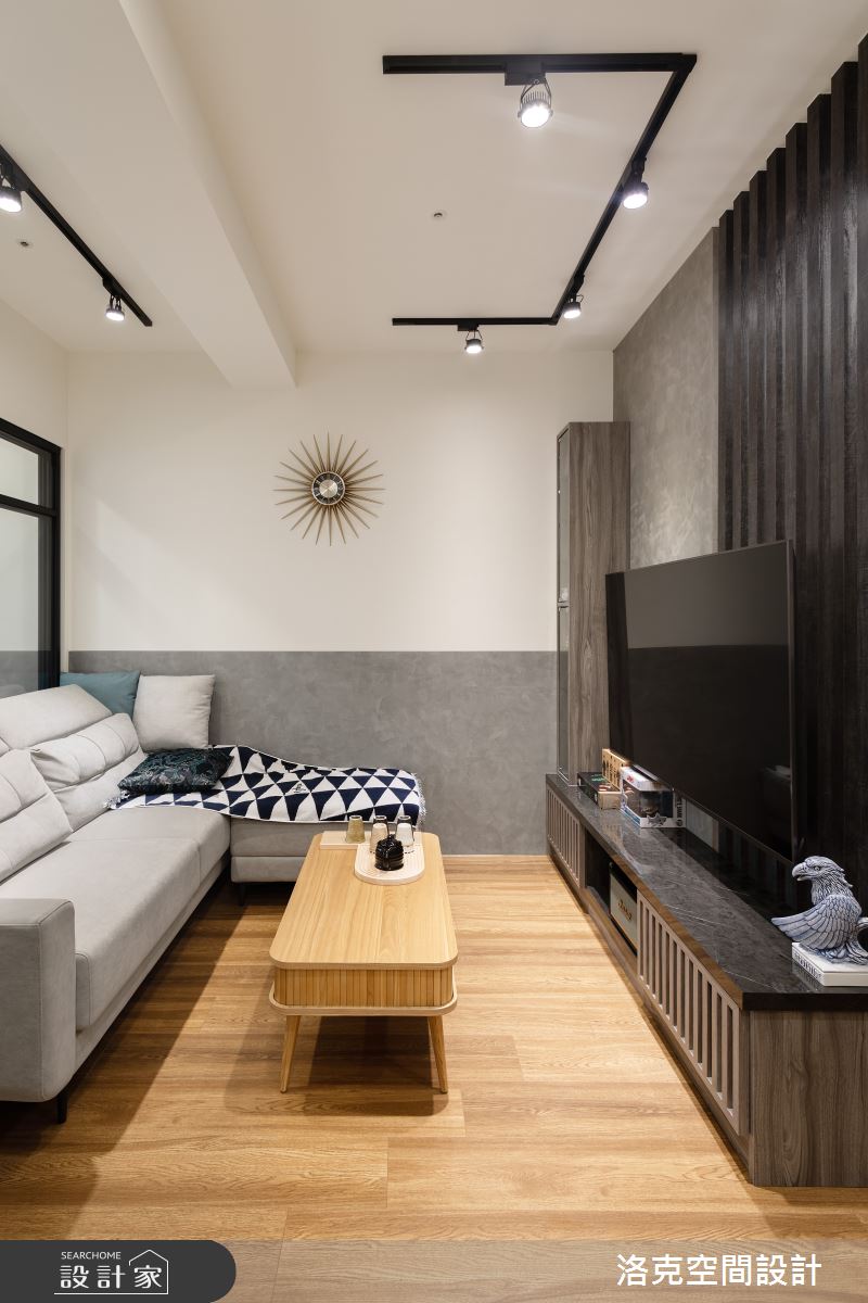 16坪預售屋＿工業風客廳案例圖片＿洛克空間設計開發有限公司＿洛克_水雲川之10