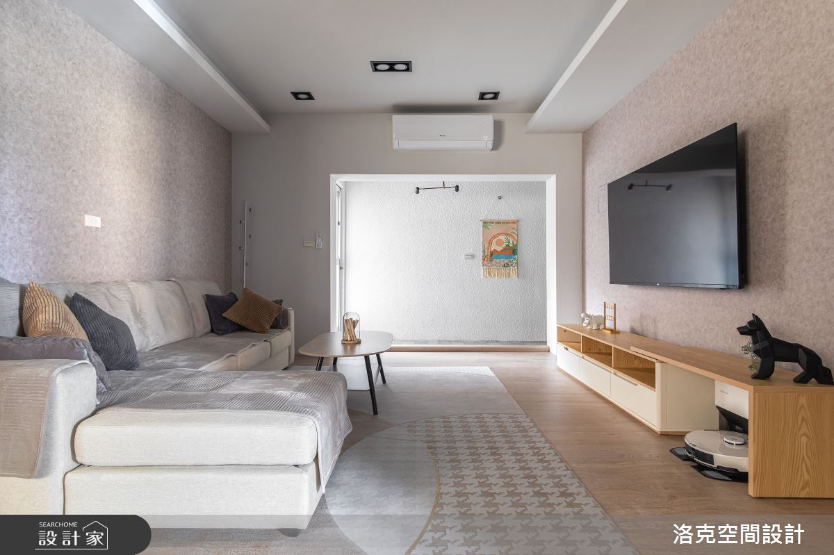 老屋(41~50年)＿簡約風玄關客廳案例圖片＿洛克空間設計開發有限公司＿洛克_老屋翻新_康樂之11