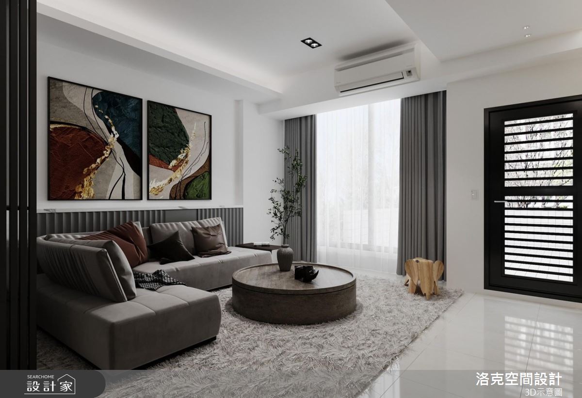 43坪老屋(16~30年)＿混搭風客廳案例圖片＿洛克空間設計開發有限公司＿洛克_文化之1