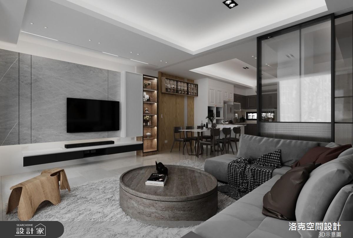 43坪老屋(16~30年)＿混搭風客廳案例圖片＿洛克空間設計開發有限公司＿洛克_文化之3