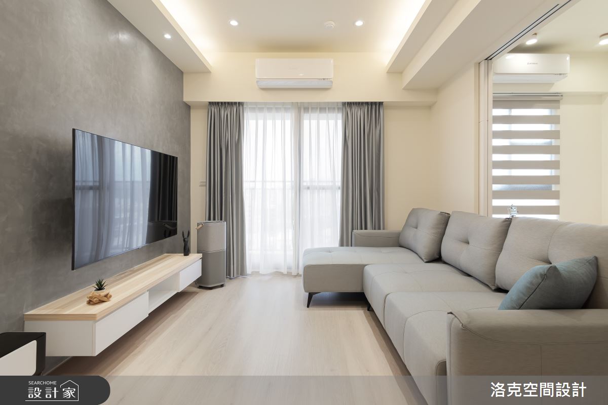 17坪預售屋＿北歐風客廳案例圖片＿洛克空間設計開發有限公司＿洛克_文元之15